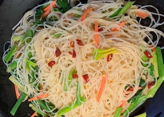 tagliatelle lunghe di 3.53oz 0.10kg Kou Green Bean Vermicelli Glass