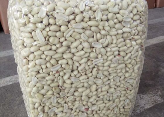 Noccioli di arachidi sgusciati e sbiancati premium, conformi HALAL e UE, arachidi grezze senza pelle per l'importazione